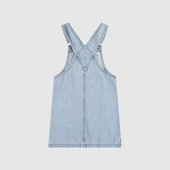 Denim Side Pocket Skirtall Little Girls 4-6 - Marin Babe - Light Wash