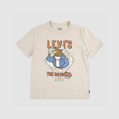 Bull With Hot Sauce Tee Big Boys 8-20 - Almond Heather - Beige