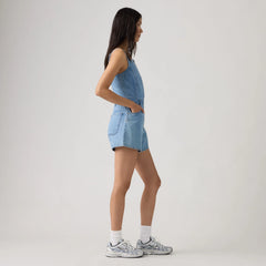 Square Neck Jumpsuit - I Won'T - Light Wash