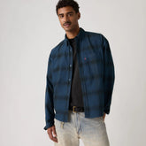Zandt Long-Sleeve Boxy Garment Dye Shirt - Garment Dye Zodiac Blue - Blue