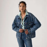 90s Trucker Jacket - Wonder Why - Dark Wash