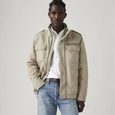 Menlo Military Jacket - Vintage Khaki - White