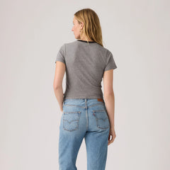 Graphic Logo Essential Sporty Tee - Lsco Smoked Pearl Ht - Blue