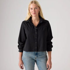 Logan Shirt - Tencel Rebel Edge Top - Black