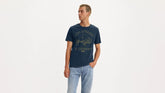 Standard Fit Classic Graphic T-Shirt - Buffalo Dress Blues - Blue