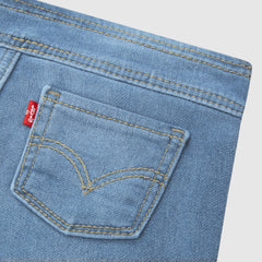 Dobby Pull On Wide Leg Toddler 2T-4T Jeans - Drew Me In - Medium Wash