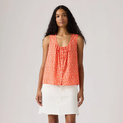 Luella Blouse - Babitz Ditsy Signal - Red