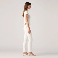 724 High Rise Straight Women's Jeans - Cloud Dancer - White