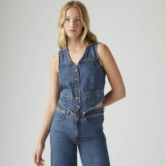 Braided Vest - Big Yikes - Dark Wash