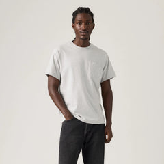 Essential Pocket T-Shirt - Light Gray - Grey