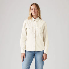Ultimate Western Denim Shirt - Icy Ecru - White