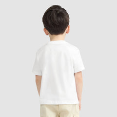 Short Sleeve Catching Air Toddler 2T-4T Graphic Tee - Bright White