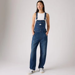 Vintage Denim Women's Overalls - Propose To Me - Dark Wash