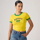 Brasil Mini Ringer Tee - Brasil - Multi-Color