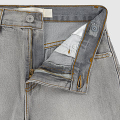 Denim Skate Shorts Little Boys 4-7 - Boulder - Grey