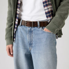 Potrero Double Prong Belt - Seal Brown - Brown