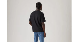 Relaxed Fit Vintage Batwing Graphic T-Shirt - Vintage Chili Oil - Black