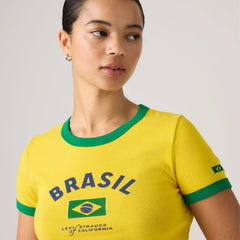 Brasil Mini Ringer Tee - Brasil - Multi-Color