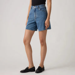 High Rise Baggy Lightweight Women's Shorts - Own It Tencel - Medium Wash