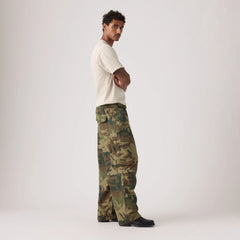 Baggy Field Cargo Men's Pants - Phalarope Camo Print - Green