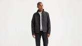 Soft Shell Stand Collar Jacket - Graphite Heather - Grey