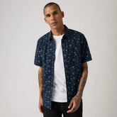 Short-Sleeve Classic One Pocket Standard Fit Shirt - Terry Ditsy Dress Blues - Multi-Color