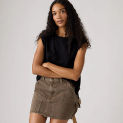 Boxy Tank Top - Anthracite Night - Black