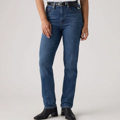 724 High Rise Straight Women's Jeans - Way Way Back - Medium Wash