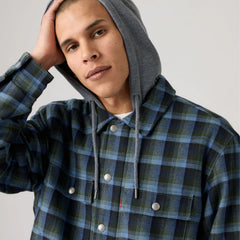 Francisco Sherpa Flannel Jacket - Beau Plaid - Blue