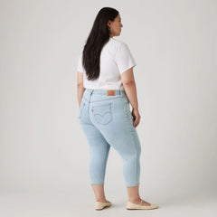 311 Shaping Skinny Capri Women's Jeans (Plus Size) - Hold It Down Plus - Light Wash
