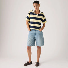 Baggy Dad Lightweight Jorts - We Did It Short - Medium Wash