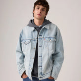 Relaxed Fit Trucker Jacket - Into The Light - Light Wash