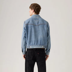Western Trucker Jacket - Thats A Myth - Medium Wash