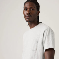 Essential Pocket T-Shirt - Light Gray - Grey