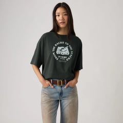 Graphic Short Stack T-Shirt - Batwing - Black