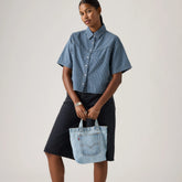 Mini Tote Bag - Ocean - Light Wash