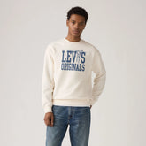 Relaxed Graphic Crewneck Sweatshirt - Levis Original Crew Egret - Tan