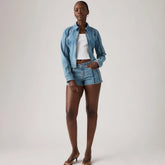 Low Rise Shadow Women's Shorts - Shadow Work Short - Medium Wash