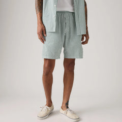 Boxer Seersucker 7" Men's Shorts - Aldwyn Stripe Eden Seersucker - Green