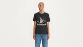 Standard Fit Classic Graphic T-Shirt - Eagle Strike Caviar - Black