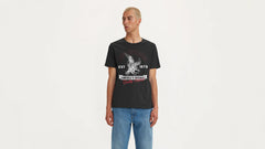 Standard Fit Classic Graphic T-Shirt - Eagle Strike Caviar - Black