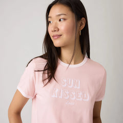 Graphic Logo Favorite Ringer Tee - Sun Kissed Crystal P - Blue