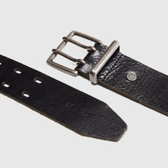 Potrero Double Prong Belt - Caviar - Black