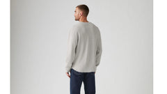Long-Sleeve Relaxed Thermal Shirt - Light Mist Heather - Grey