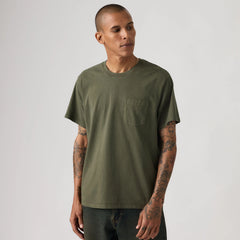 Essential Pocket Garment Dye T-Shirt - Garment Dye Deep Depths - Green