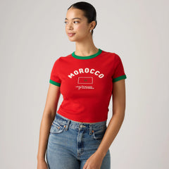 Morocco Mini Ringer Tee - Morocco - Multi-Color