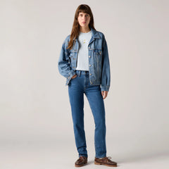 724 High Rise Straight Women's Jeans - Mosey Mid Stone - Medium Wash