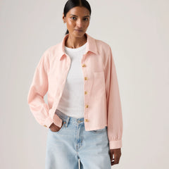 Tini Long-Sleeve Utility Shirt - Crystal Pink Gd 1 - Pink