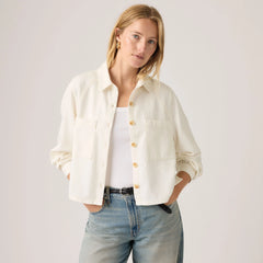 Tini Long-Sleeve Utility Shirt - Ecru Crew 6 - White
