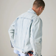 Relaxed Fit Thermodapt Trucker Jacket - Brightside - Light Wash